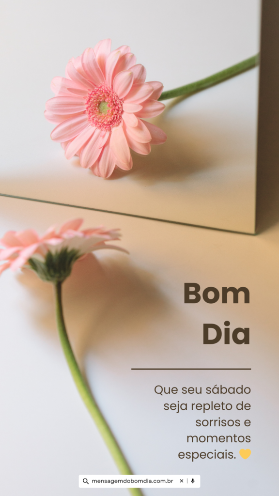 mensagem carinho de Bom Dia Sábado