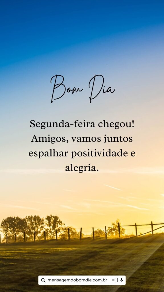 bom dia segunda feira boa semana
