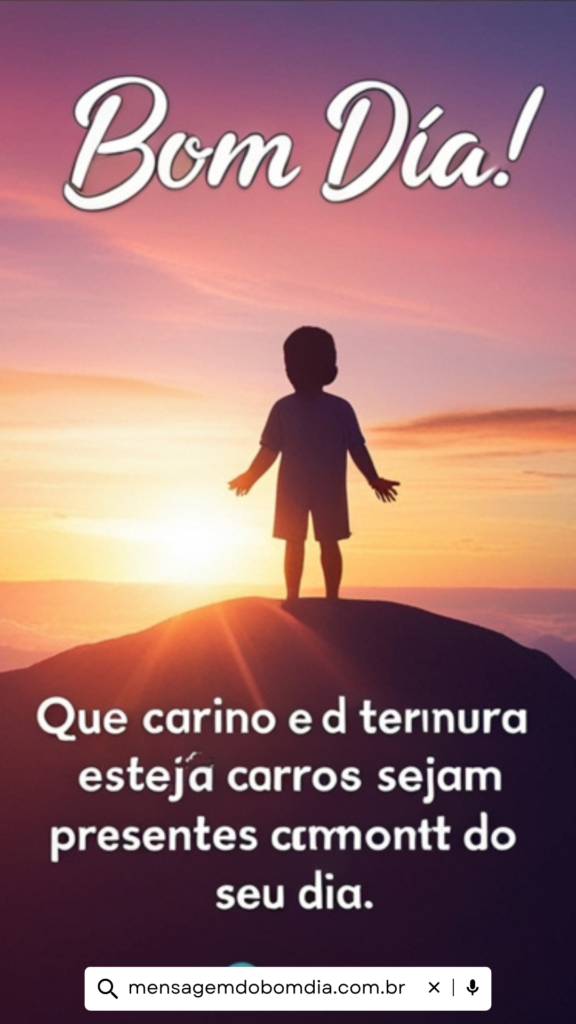Mensagem de Bom Dia Carinho na Segunda feira