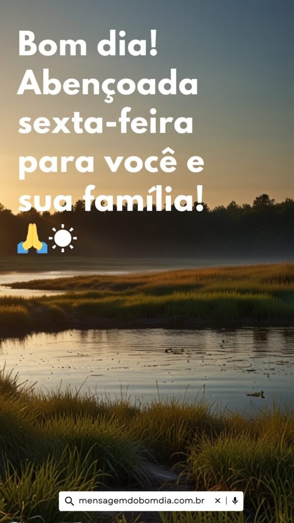 sexta feira bom dia 